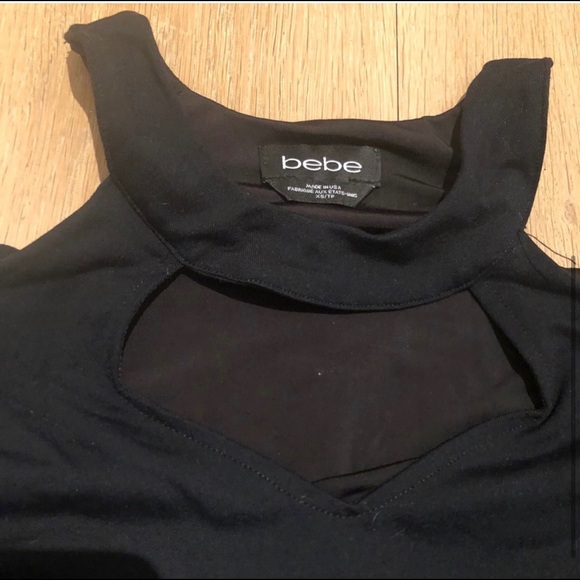 Bebe black cutout crop top - Picture 4 of 5